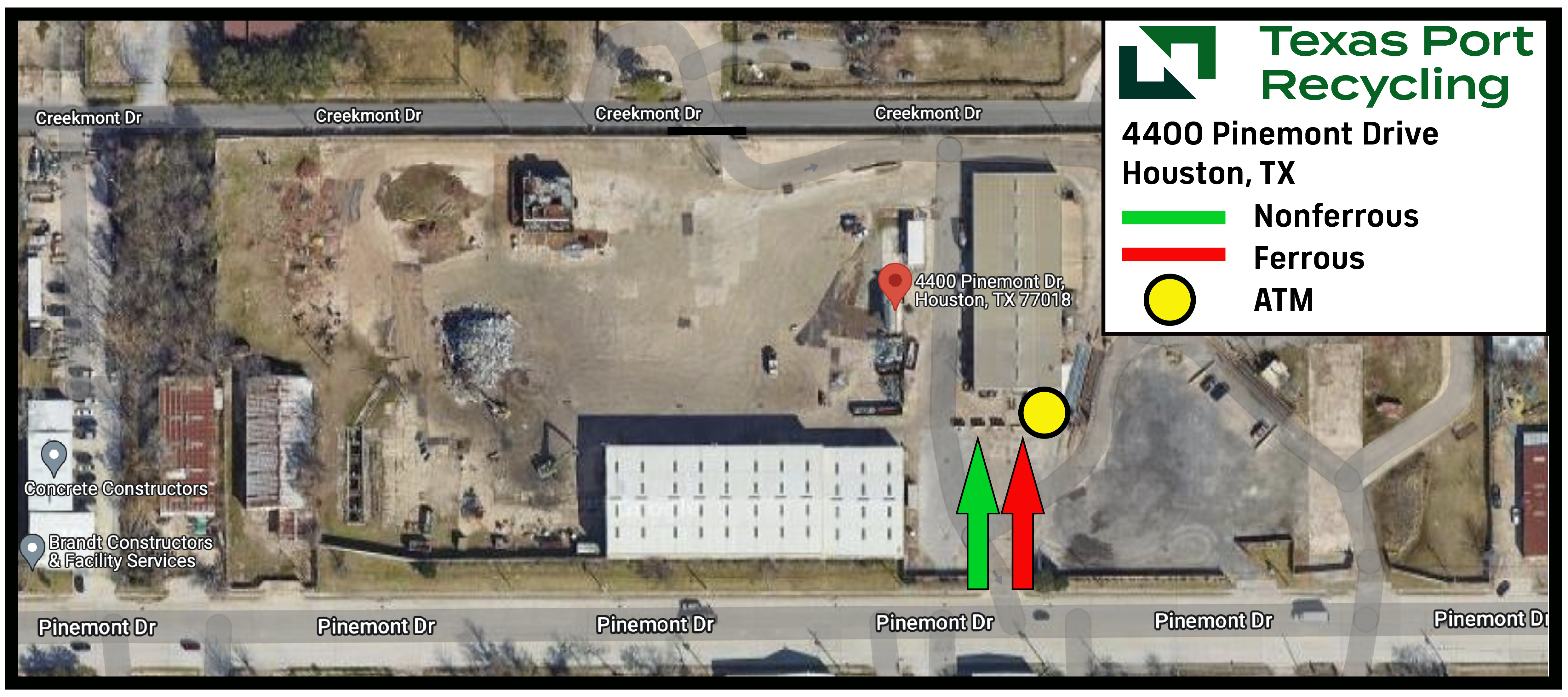 houston texas pinemont tpr site map